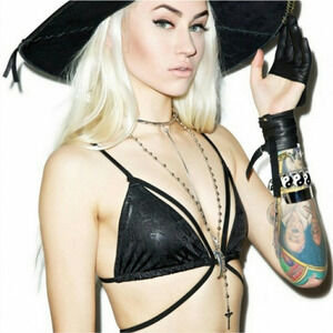 One Teaspoon Blackbird Bodice Black Size XS New